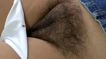 Secretly watching my hairy wife pleasure herself