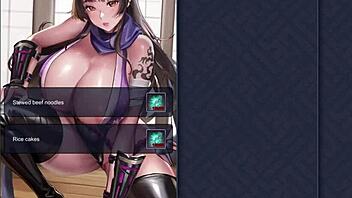 The adventurous female leader indulges in a pleasurable encounter with her toy