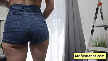 Slutty Thalia Rhea Sucks Huge White Cock and Balls