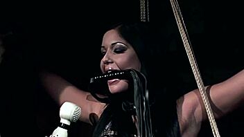 angelica heart is tied up in an old factory for some sensual bondage action