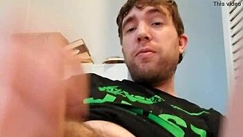 Fresh face in the porn industry shows off his skills