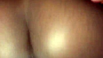 in this scene, the guy pounds her ass creamy and hard, making her moan loudly with every thrust