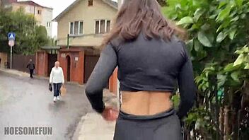 Public flashing leads to passionate sex