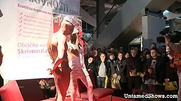 hot stripper nurse in hospital sucking that huge cock