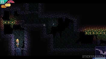 cute blonde with big ass gets fucked by monster cock in game