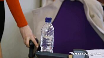 British babe Sienna Day contrasts power with pleasure in office encounter