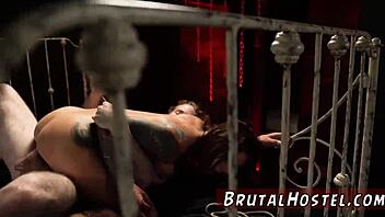 Excited Youthful 18+ in BDSM Anal Threesome!