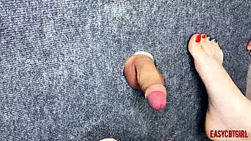 Craving to Jerk Off Small Dick with My Sexy Feet!