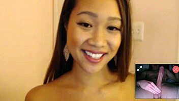 Young camgirls' reactions to a massive penis