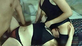 Amateur Mexican Babes Experiment With Monster Cock In Swingers Trio Reality