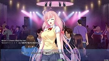 erotic speech distracts in outdoor scene