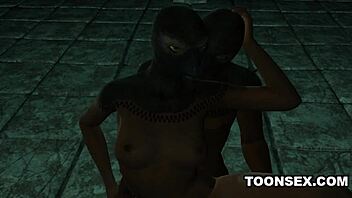 Masked Cartoon Babe Feels Intense Rough Sex