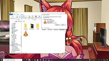 yui gets anal creampie from shemale 😈