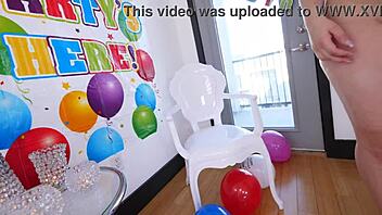 hey, kimber woods takes huge cock in pov, blowjob, deepthroat, and facial.