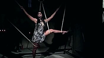 angelica heart is tied up in an old factory for some sensual bondage action