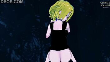 In shaman king, anna uses her wet vagina to exorcise the demon