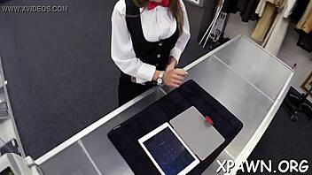 Young Amateur With Shaved Pussy Engages In Rough Hardcore Fucking