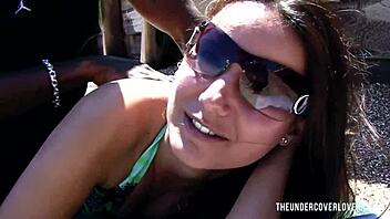 BBC Slams Amateur Cheating Teen 18+ Hard on Public Beach!