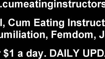 I love watching guys eat their own cum