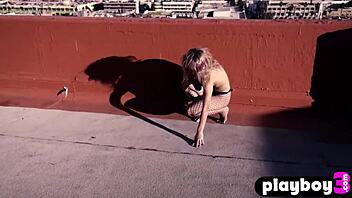 Sexy Blonde Milf In Black Lingerie Shows Big Ass And Tits!