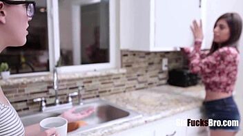 i'm step sis ella knox, sittin' on dick with huge tits after breakup