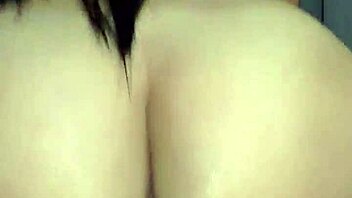 cowgirl with long hair and big ass rides a dick until creampie 😍