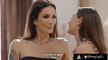 MILF Shay Sights offers intimate advice to her stepdaughter Aften Opal