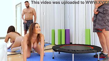 Cowgirl Ride Stretches Wet Pussy During Intense Workout