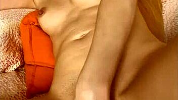 I’m so turned on watching this shaved pussy strip and finger!