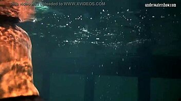 yo, check lozhkova rocking see-through shorts while swimming in the pool!