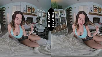 all-natural chanel camryn gets multiple quivering orgasms from kyle mason's huge dick in up close vr.