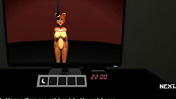 Fuck Nights at Fredrikas Fnaf Hentai Femdom Handjob!