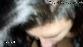 Amateur Sucks Big Black Cock At Night, Nude And Naked.