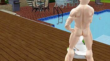The princess's tantalizing escapade in Sims 3: A 3D animated conclusion