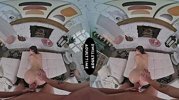 all-natural chanel camryn gets multiple quivering orgasms from kyle mason's huge dick in up close vr.