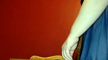 Milf riding a 14 inch dildo in her bedroom