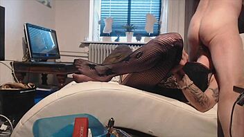 sissy and a friend blowjob and mouth fuck