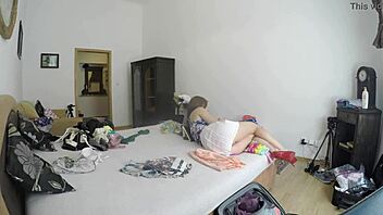 Antonia Shows Off Her Feet and Legs in College Setting