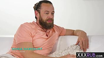 Amazing Body Massage And Hot Blowjob By Sexy Redhead Milf Sonia Harcourt