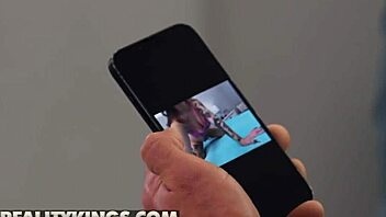 bella blu catches scott nails jerking to her naked photos