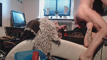 sissy and a friend blowjob and mouth fuck