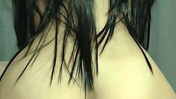 cowgirl with long hair and big ass rides a dick until creampie 😍