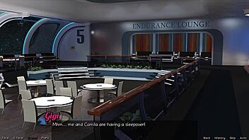 stranded in space 29 unfolds with gigi sharing sweet kisses in 3d cartoon.