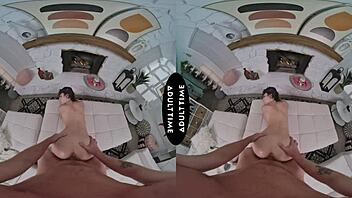 all-natural chanel camryn gets multiple quivering orgasms from kyle mason's huge dick in up close vr.