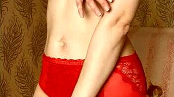 I’m so turned on watching this shaved pussy strip and finger!