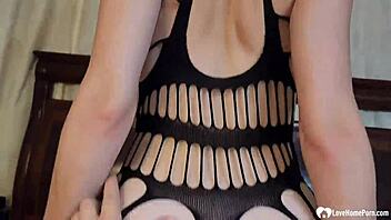 Masked Sweetie Feels Her Pussy Pumped Deep With Passion