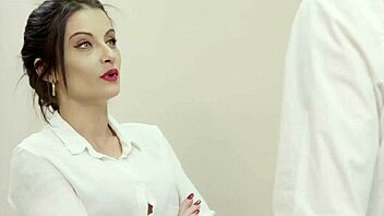 Brunette mature with big boobs gets rough anal from young stud.