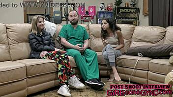 Daisy Beans Stunned by Neighbor as First Gyno at Girlsgonegynocom.