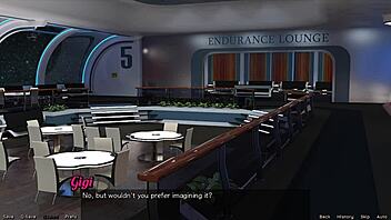 stranded in space 29 unfolds with gigi sharing sweet kisses in 3d cartoon.