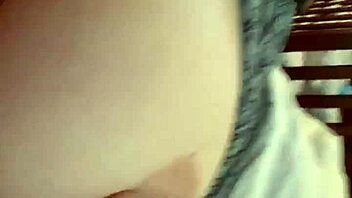 playing with my wife's stunning natural 42f tits at home